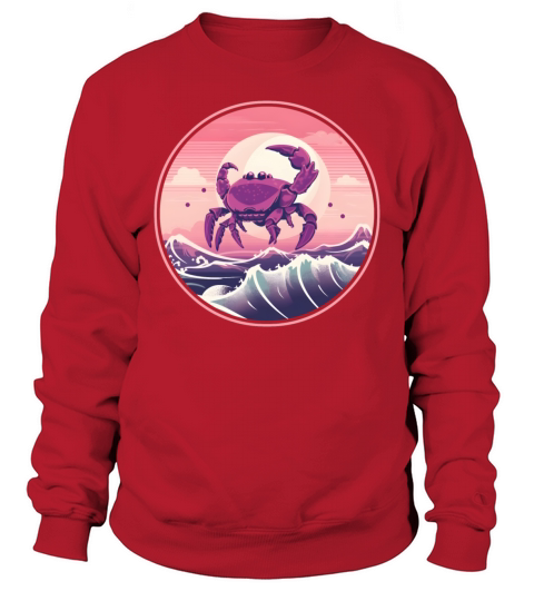 Vintage 80s 90s Nostalgic Crab Lovers Sweatshirt Unisex