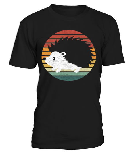 Hedgehog Lover - Vintage Retro Sunset Hedgehog T-Shirt Unisex