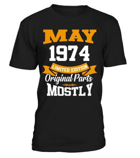 May 1974 Vintage Birthday Present T-Shirt Unisex