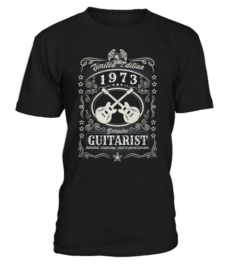 Vintage 1973 Guitarist Birthday Gift Guitar Player T-Shirt Unisex