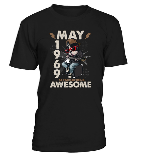 Vintage 54th Birthday Decorations May 1969 54 Years Old Mens T-Shirt Unisex