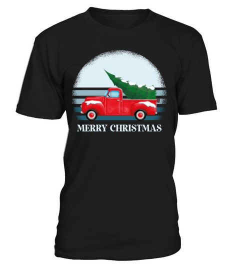 Vintage Wagon Christmas Pickup Truck Retro T-Shirt Unisex