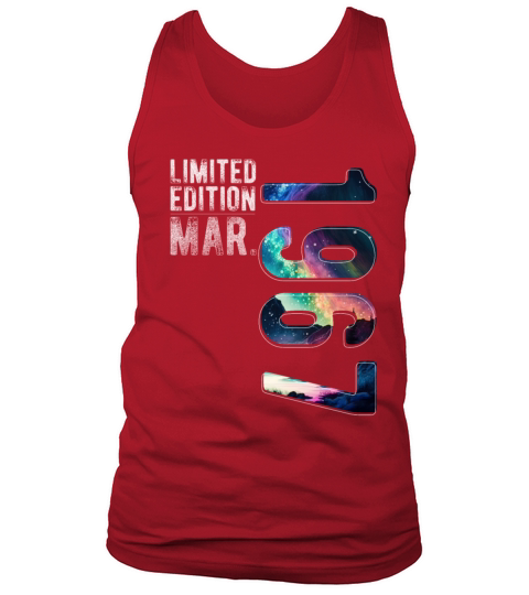 Limited Edition 1967 March Birthday Polar Lights Tank Top Unisex