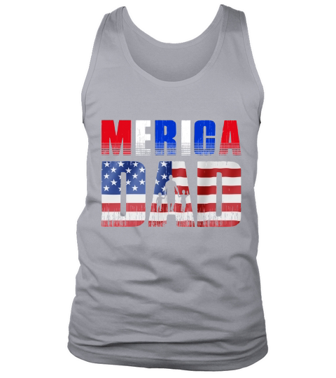 Merica Dad 4th July Graphic Tank Top Unisex
