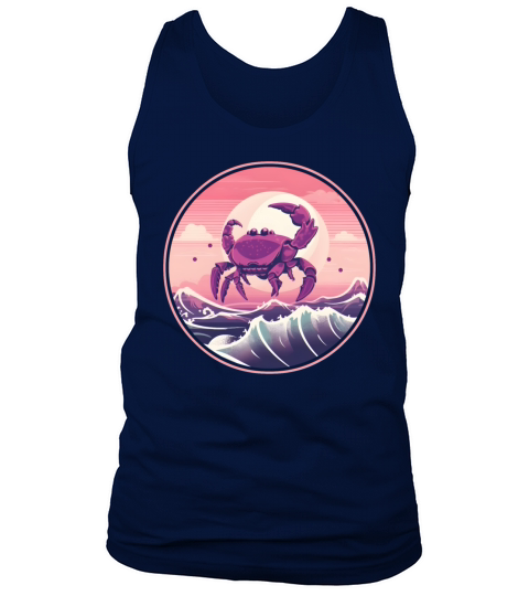 Vintage 80s 90s Nostalgic Crab Lovers Tank Top Unisex