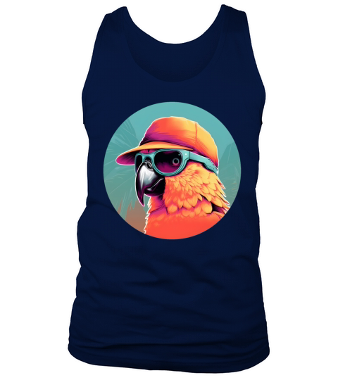 Vintage 80s 90s Nostalgic Parrot Lovers Tank Top Unisex