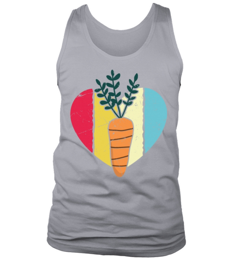 Vintage Carrot Heart Distressed Tank Top Unisex