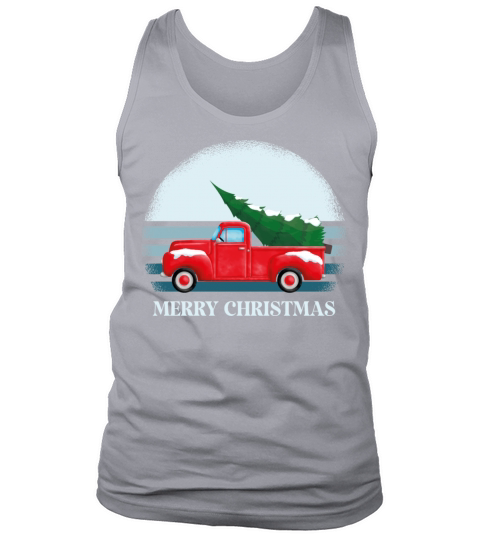 Vintage Wagon Christmas Pickup Truck Retro Tank Top Unisex