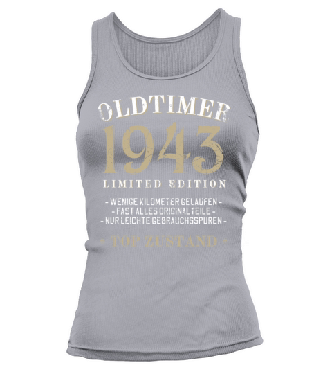 80th Birthday Vintage 1943 Tank top Woman