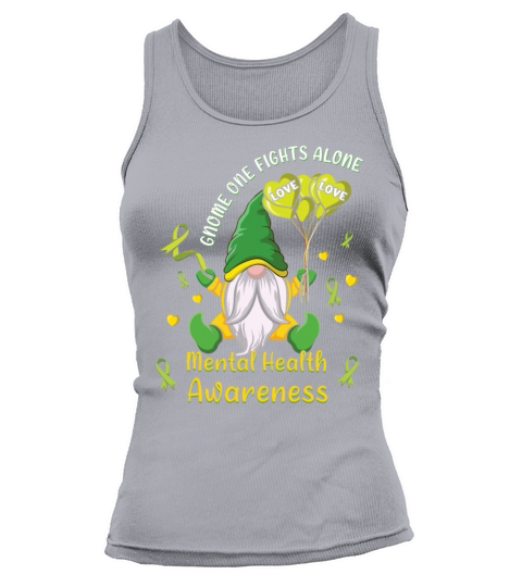 Gnomes May Green Mental Health Awareness Month Tank top Woman