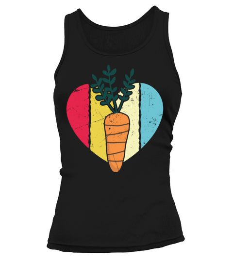 Vintage Carrot Heart Distressed Tank top Woman