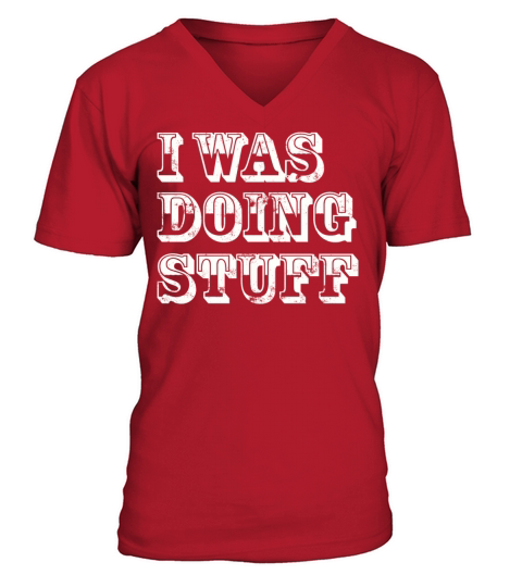 I was doing stuff vintage V-Neck T-shirt