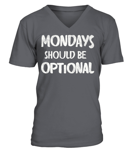 Monday should be optional vintage V-Neck T-shirt