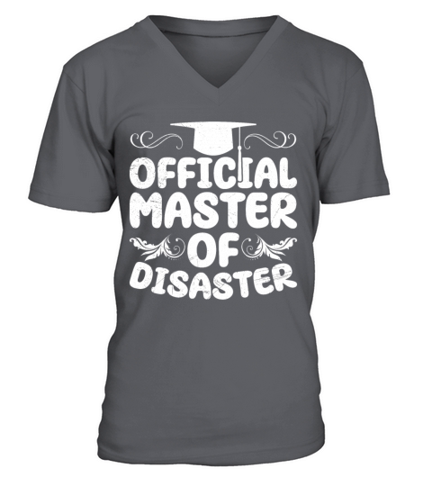 Official master of the Disaster Masters degree V-Neck T-shirt