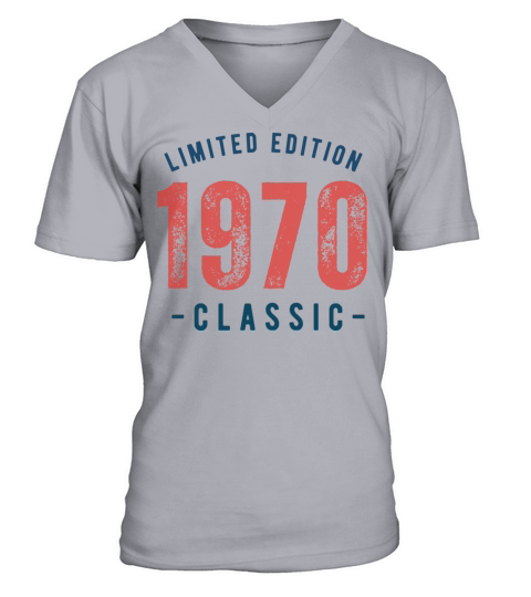 Red Navy Limited Birthday Year Vintage T Shirt 2 V-Neck T-shirt