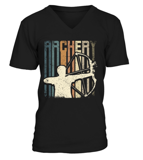 Retro Vintage Archery V-Neck T-shirt