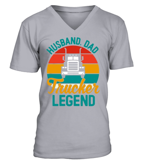 Retro Vintage Trucker Dad V-Neck T-shirt
