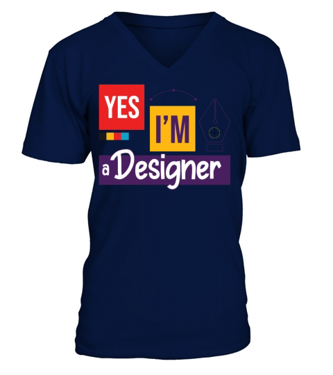 Yes i am a designer V-Neck T-shirt