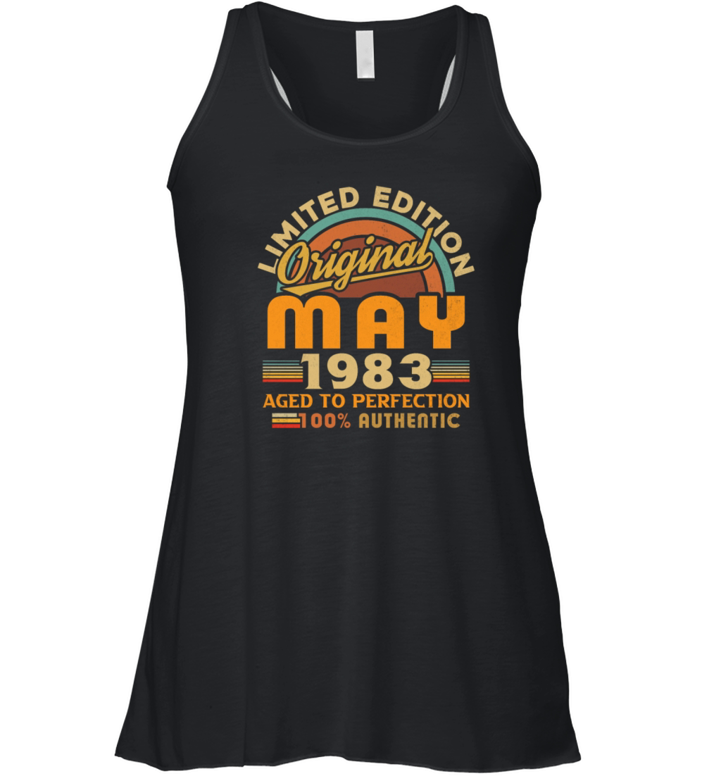 May 1983 Vintage Birthday Gift Women's Flowy Tank Top