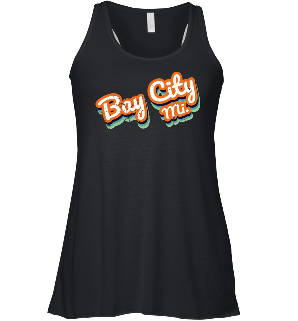 Retro Vintage Bay City Mi Women's Flowy Tank Top
