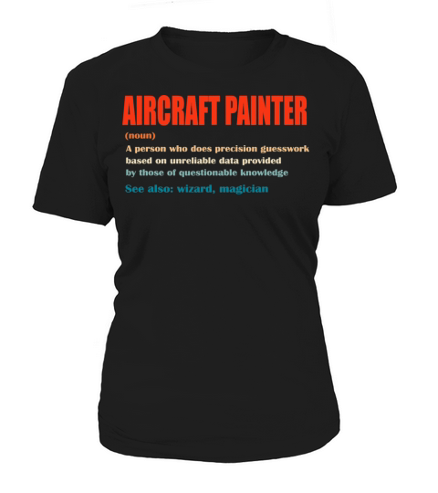 Aircraft Painter Vintage Definition Wizard Magicia Women's T-Shirt