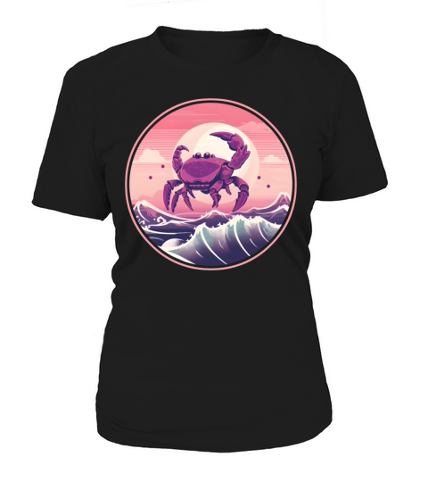 Vintage 80s 90s Nostalgic Crab Lovers Women's T-Shirt