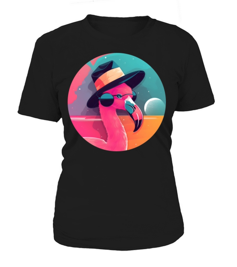 Vintage 80s 90s Nostalgic Flamingo Lovers Women's T-Shirt