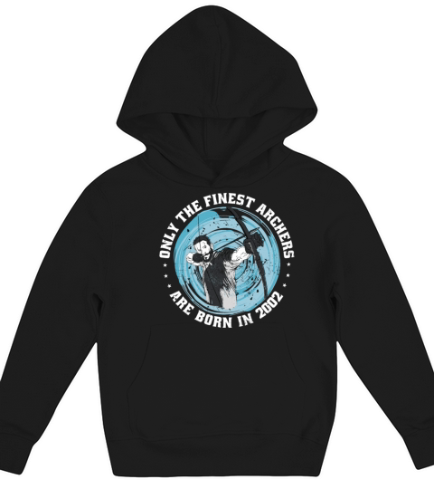 Archer born in 2002 Vintage Birthday Arrow-sports Kids Hoodie