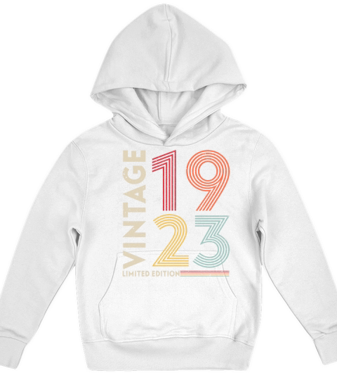 Original 1923 Vintage Vintage Retro Anniversary Kids Hoodie