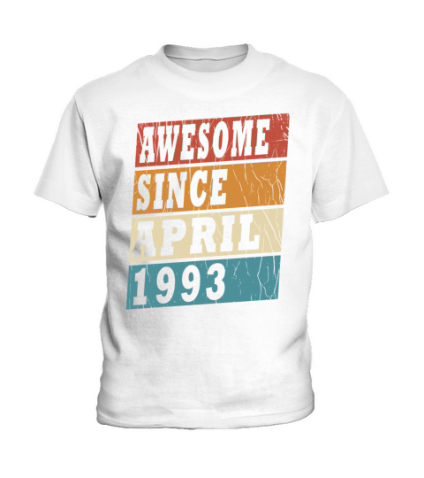 April 1993 Vintage Birthday Present Kids T-Shirt