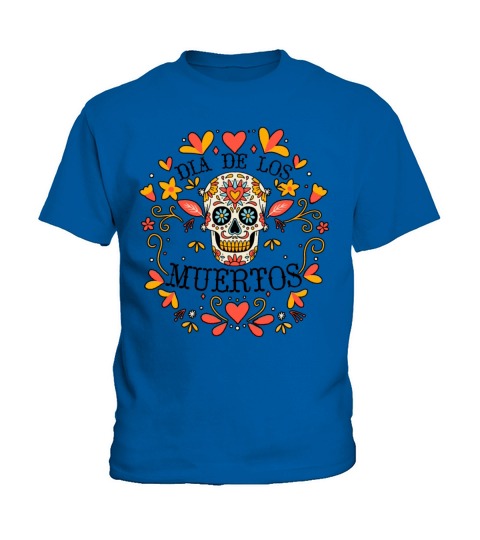 Dia De Los Muertos Day Of Dead Mexican Kids T-Shirt
