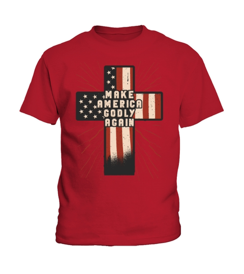 Make America Godly Again Christianity Symbol Kids T-Shirt