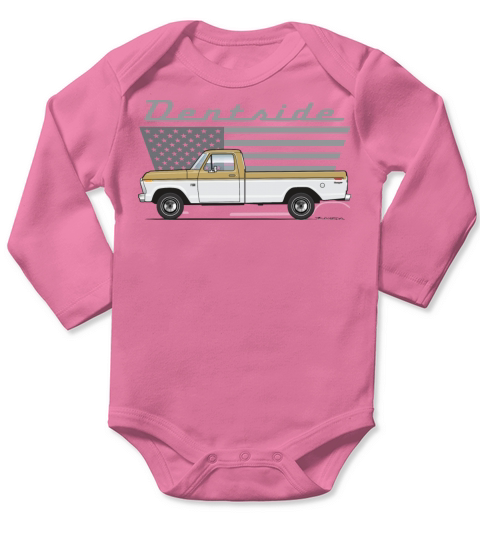 Dentside Durango Tan Long Sleeve Baby One-Piece