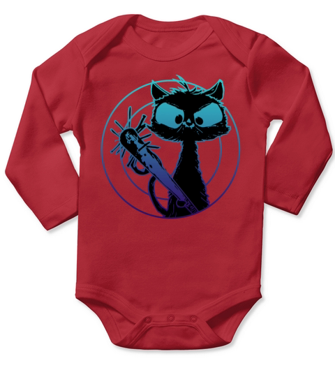 Halloween Retro Cat Vintage Cat Long Sleeve Baby One-Piece