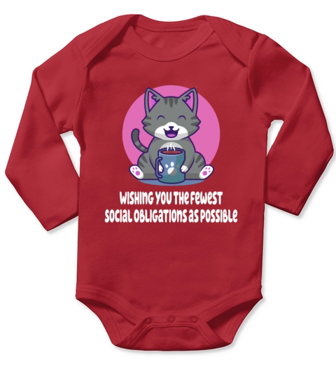 Wishing Fewest Social Obligations Introvert Birthd Long Sleeve Baby One-Piece