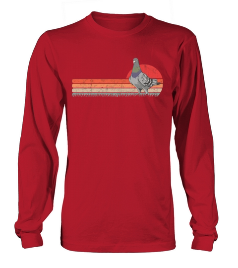 Pigeon Retro Fanciers Vintage Long sleeved Unisex
