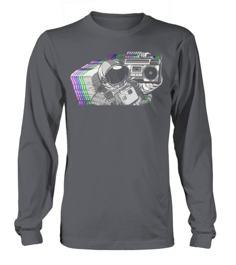 Vintage Astronaut Boom Box Long sleeved Unisex