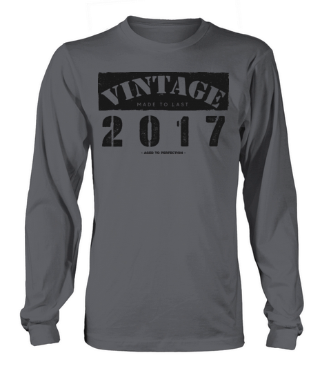 Vintage Classic 2017 6th Birthday - 6 Years Old Long sleeved Unisex