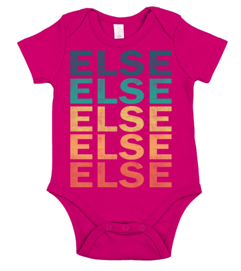 Else Name T Shirt - Else Vintage Retro Name Gift I Short Sleeve Baby One-Piece