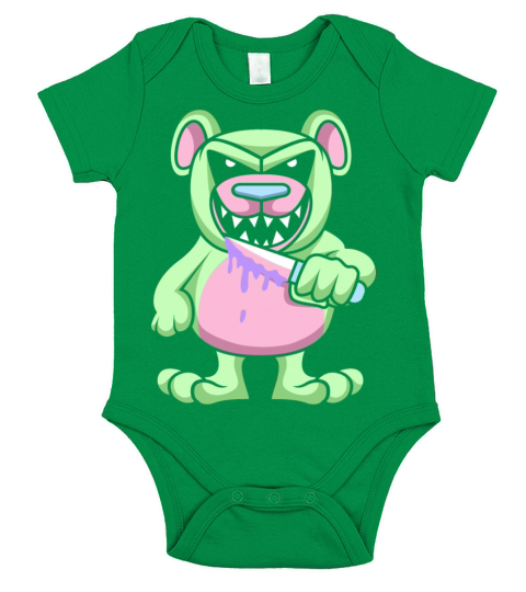 Evil Teddy Bear I Pastel Goth Short Sleeve Baby One-Piece