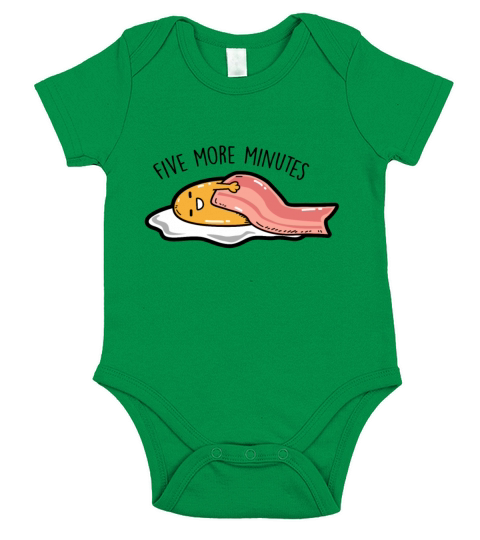 Fried egg - Five more minutes Short Sleeve Baby One-Piece
