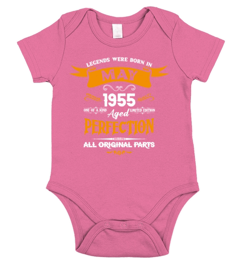 Legends Were Born In May 1955 Short Sleeve Baby One-Piece