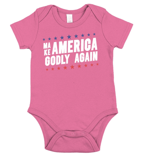 Make America Godly Again Christianity Symbol Short Sleeve Baby One-Piece
