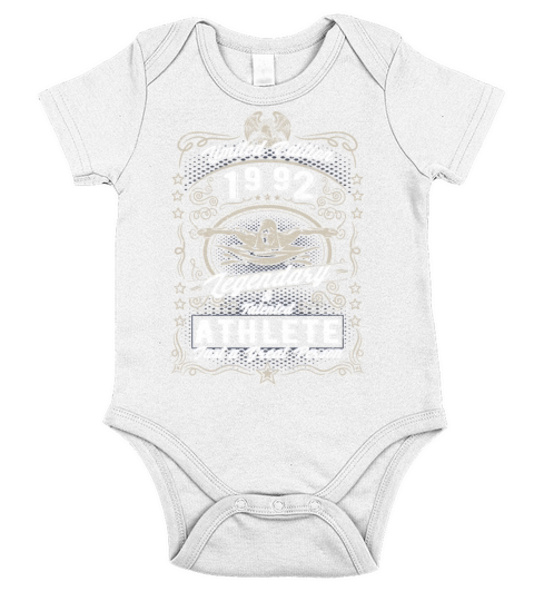 Vintage 1992 Swimmer Birthday Gift Sport Hobby Short Sleeve Baby One-Piece