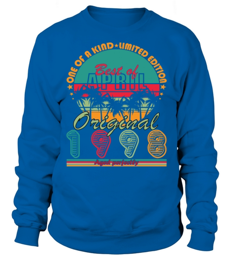 25th birthday April vintage 1998 vintage Sweatshirt Unisex