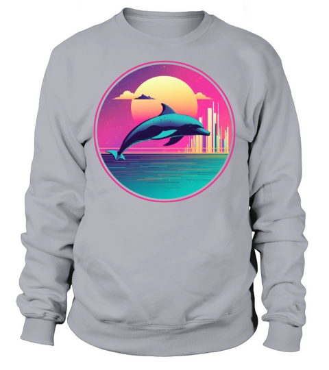 80s 90s Dolphin Lovers Vintage Sweatshirt Unisex
