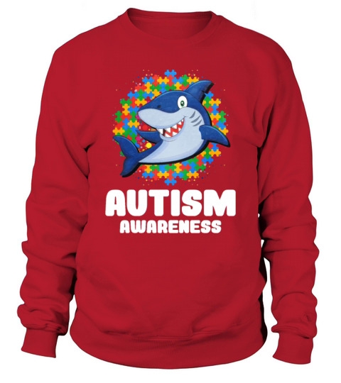 Autismn Awareness Blue Shark Sweatshirt Unisex