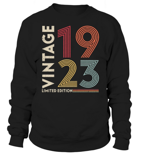 Original 1923 Vintage Vintage Retro Anniversary Sweatshirt Unisex