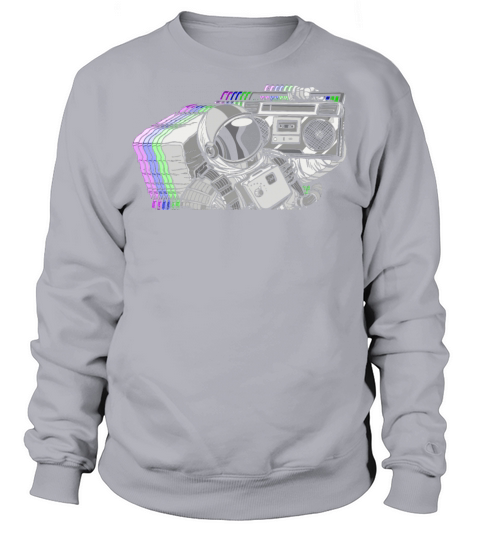 Vintage Astronaut Boom Box Sweatshirt Unisex