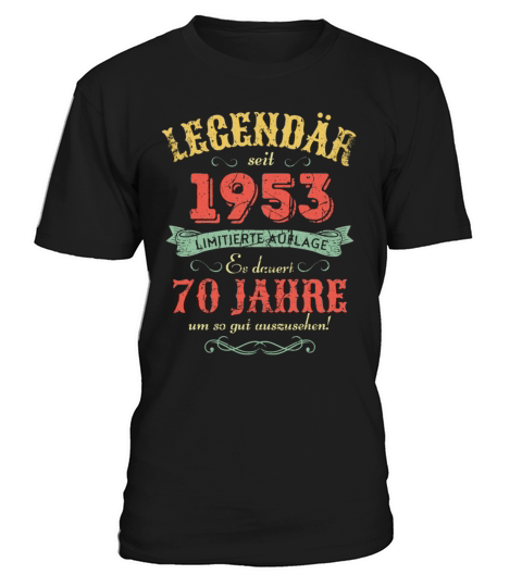 70th Birthday Vintage 1953 T-Shirt Unisex
